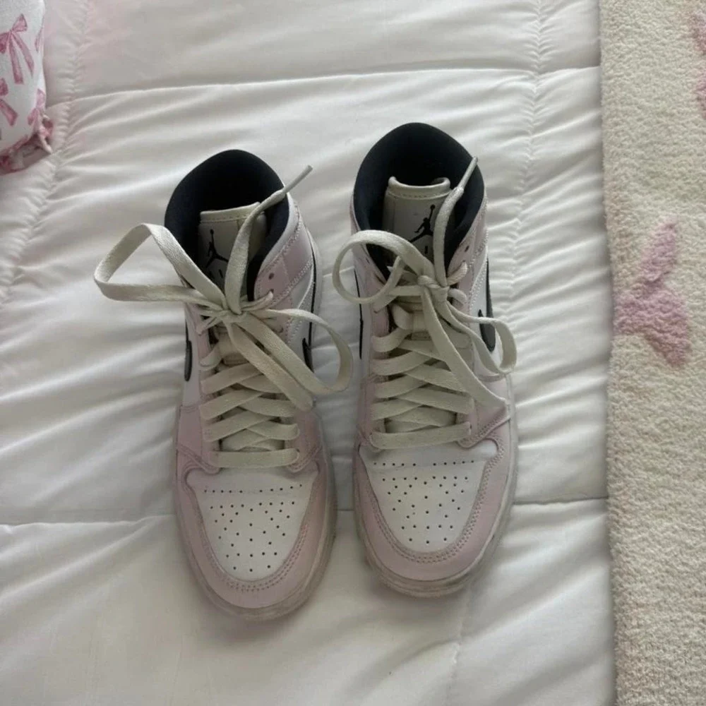 Pink and Black Nike‎ Jordan Mids